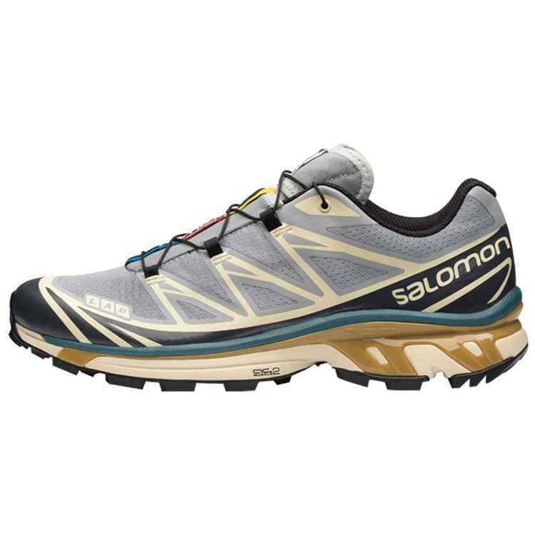 Salomon XT-6 Sneakers – Grey, Teal & Ochre