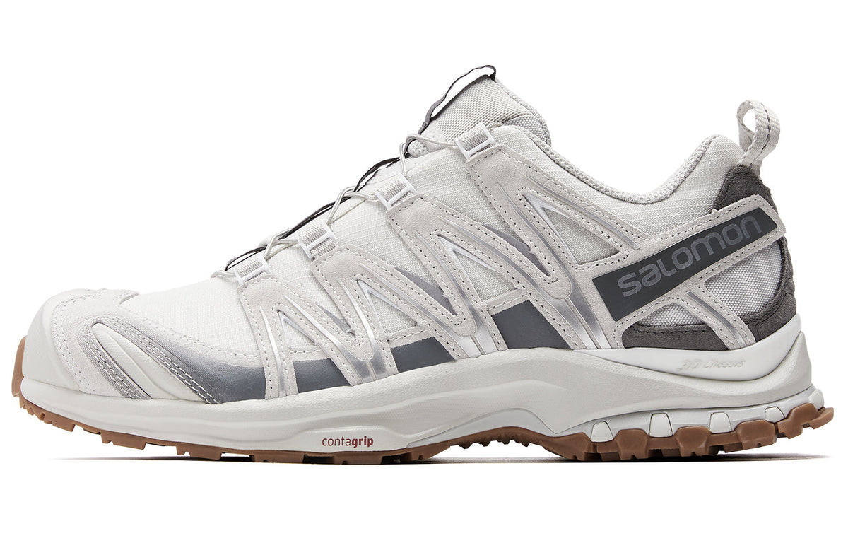 Salomon XA PRO 3D Suede Sneakers – Feather Grey & White