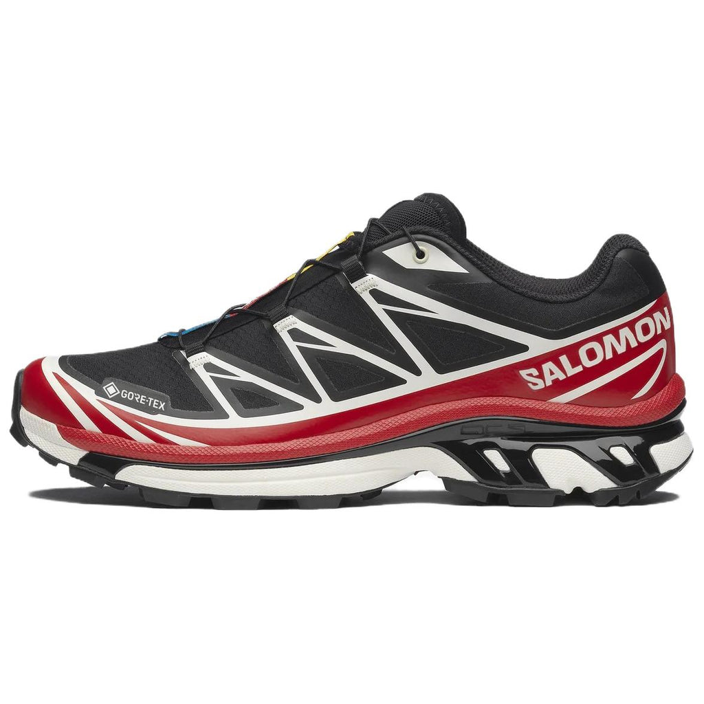 Salomon XT-6 GTX Sneakers – Black, Red & White