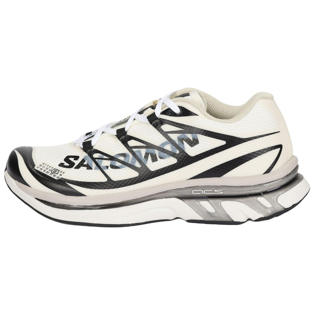 Salomon Cream / Black / Silver Low-Top Sneakers