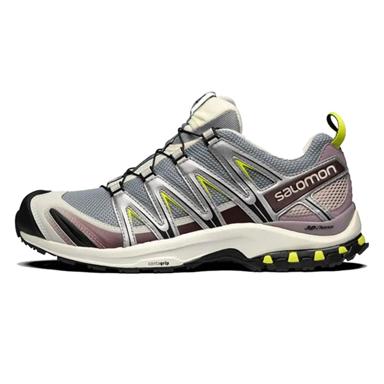 Salomon XA PRO 3D Unisex Sneakers – Grey, Cream & Lime