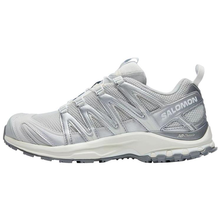 Salomon XA PRO 3D Unisex Sneakers – Light Grey, Silver & Cream