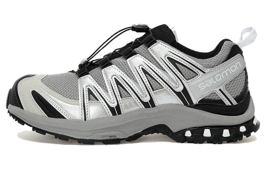 Salomon XA PRO 3D Unisex Sneakers – Light Grey, Silver & Black