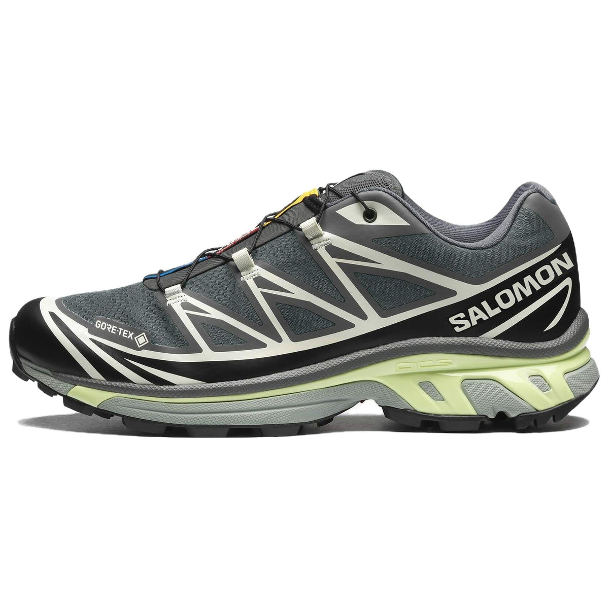 Salomon XT-6 GTX Sneakers – Grey, Black & Pale Lime