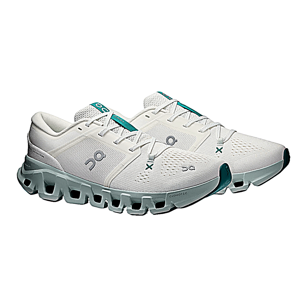 On Cloud X 5 Sneakers – White & Pale Green
