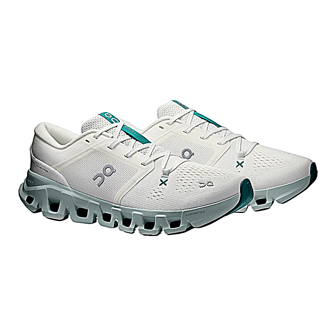 On Cloud X 5 Sneakers – White & Pale Green