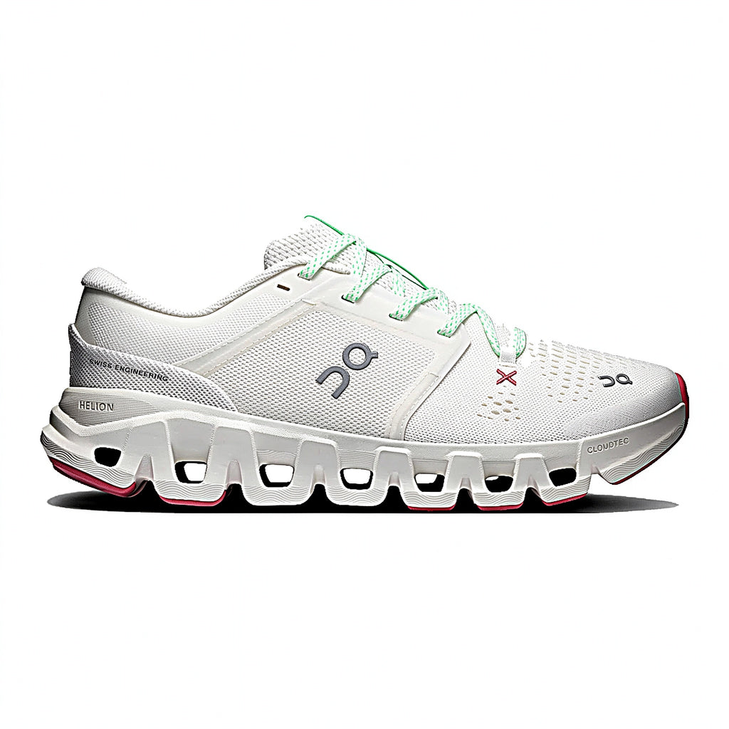 On Cloud X 5 Sneakers – White, Mint & Burgundy