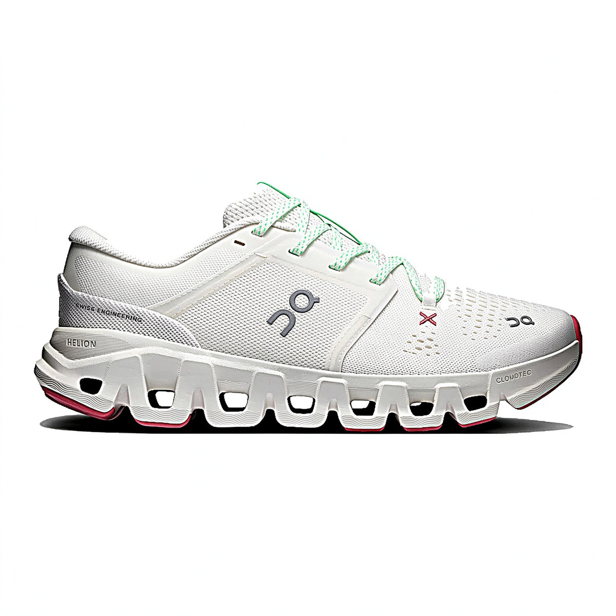 On Cloud X 5 Sneakers – White, Mint & Burgundy