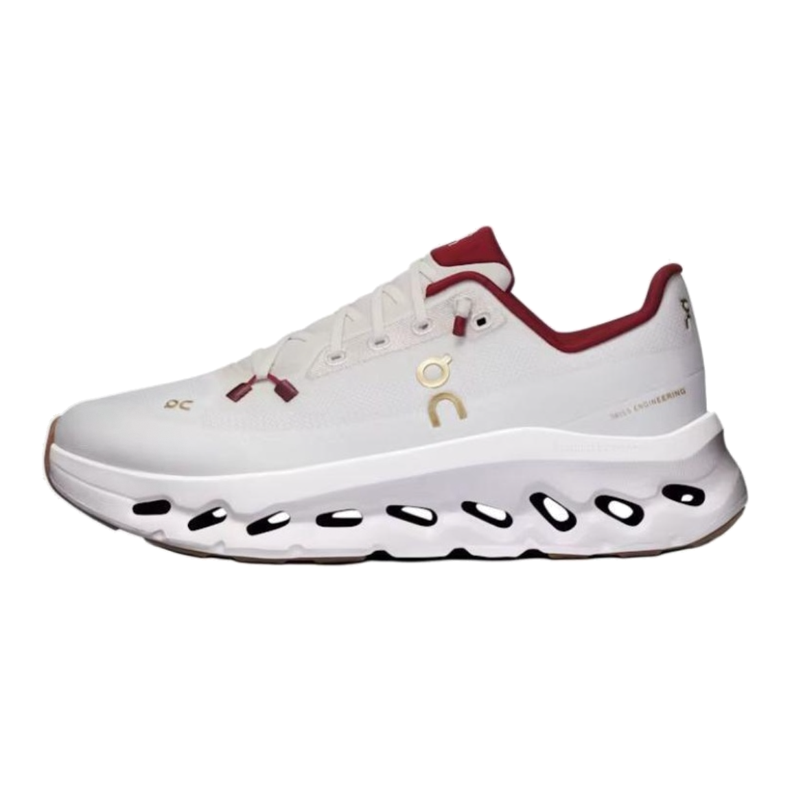On Cloudtilt Sneakers – White & Burgundy
