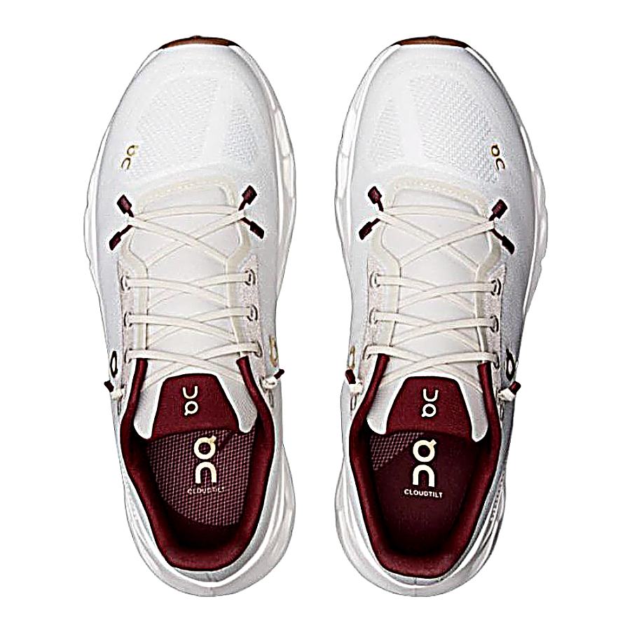 On Cloudtilt Sneakers – White & Burgundy