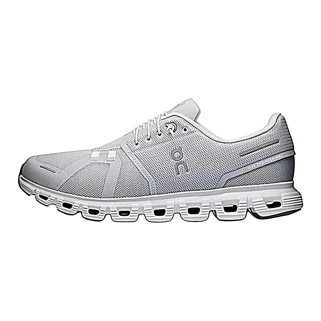 On Cloud 6 Sneakers – Light Grey & White