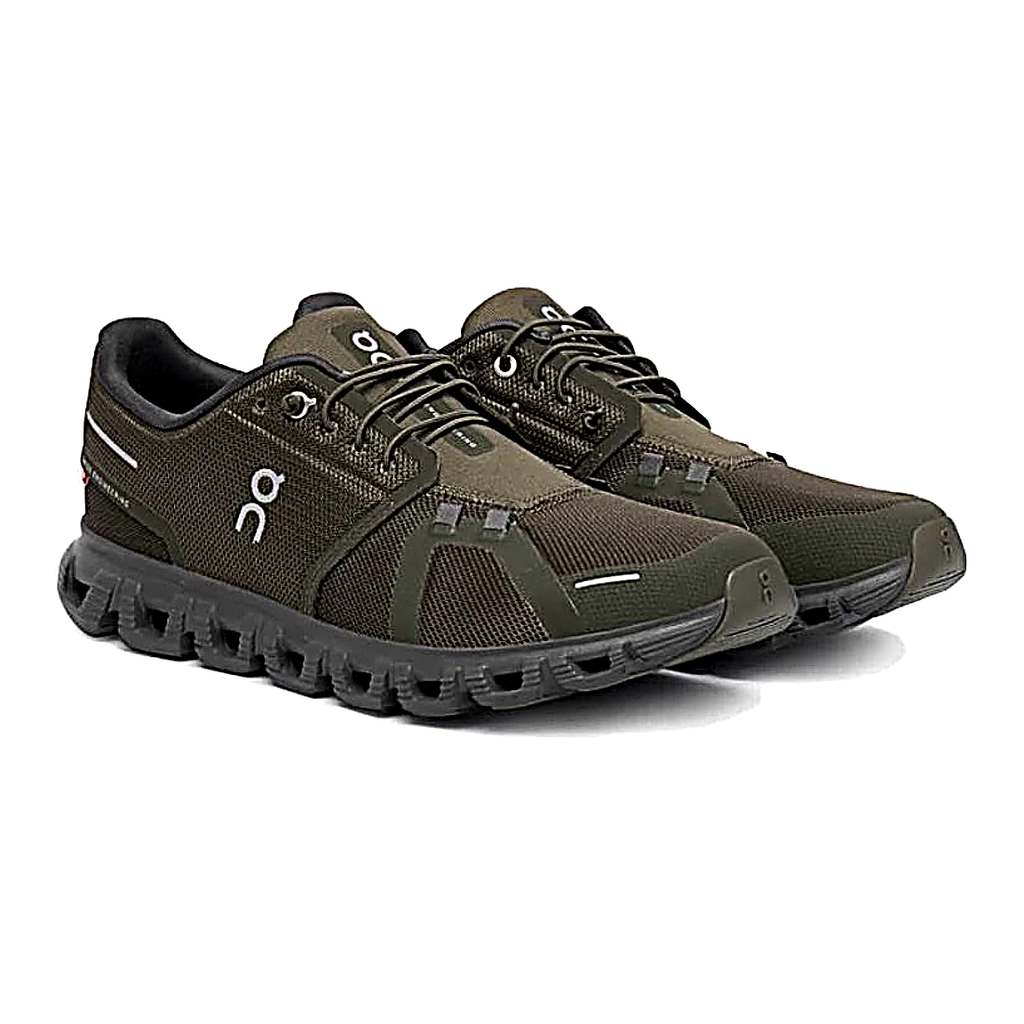 On Cloud 6 Sneakers – Dark Olive & Charcoal