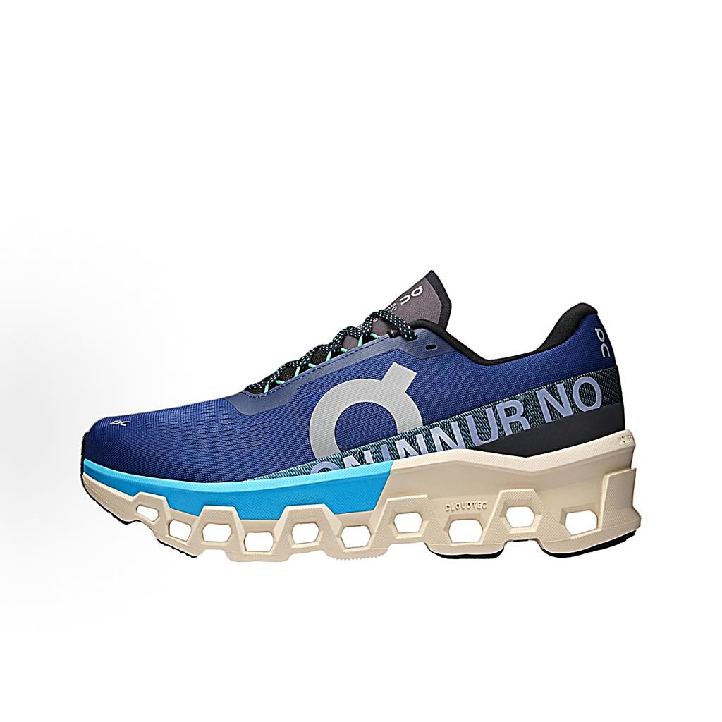 On Cloudmonster 2 Sneakers - Navy, Cyan & Cream