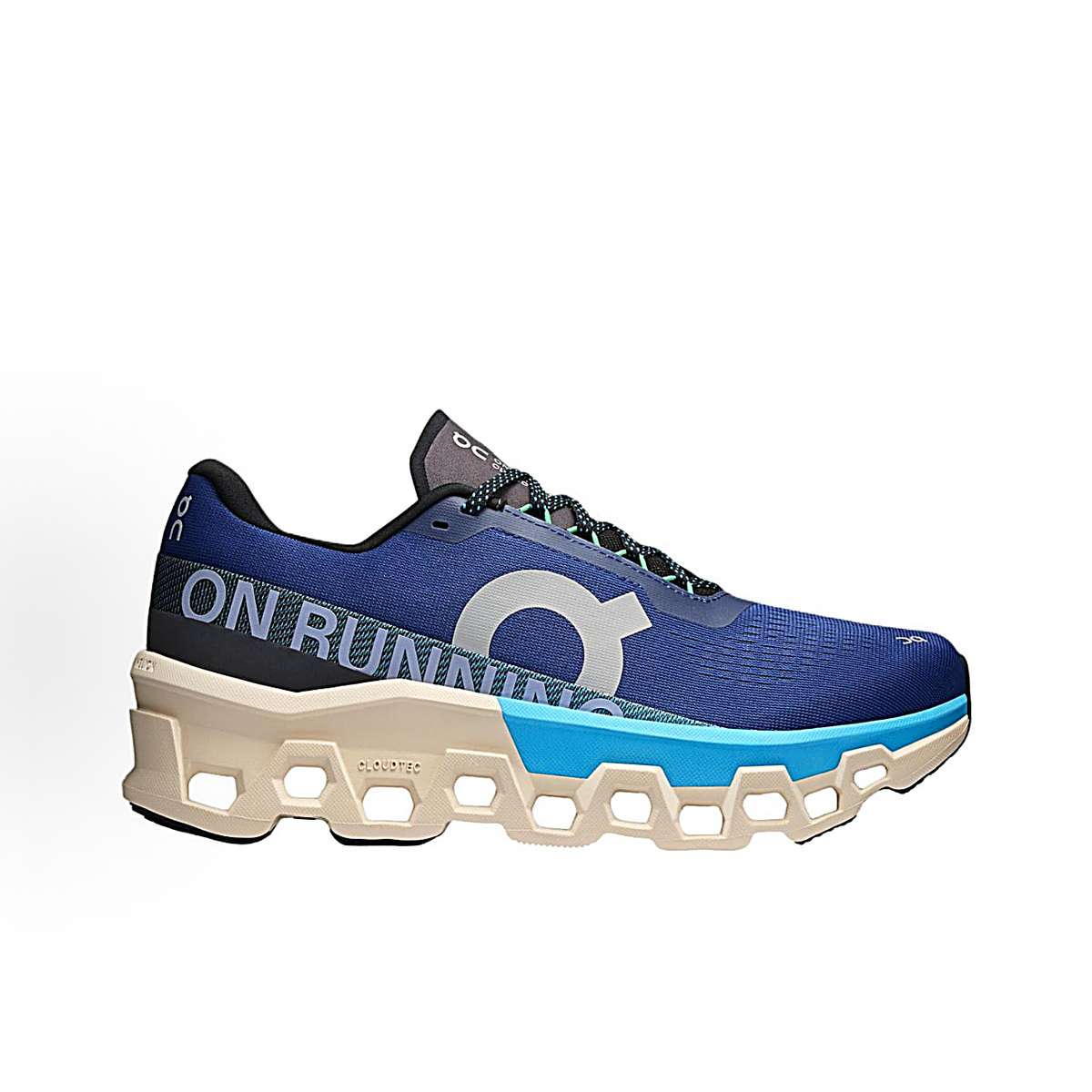 On Cloudmonster 2 Sneakers - Navy, Cyan & Cream