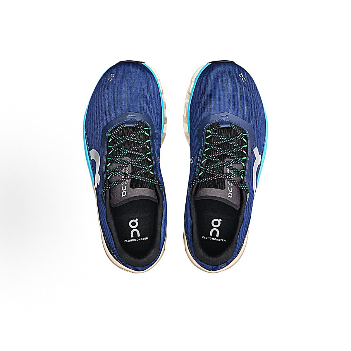 On Cloudmonster 2 Sneakers - Navy, Cyan & Cream