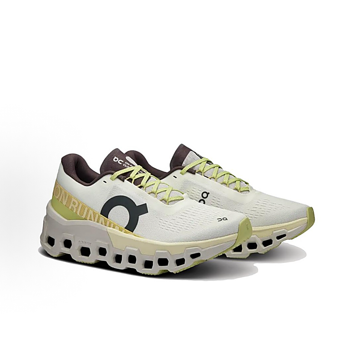 On Cloudmonster 2 Sneakers - Off-White & Lime
