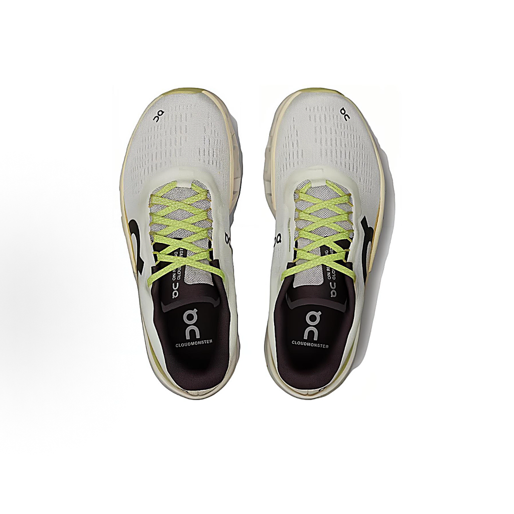 On Cloudmonster 2 Sneakers - Off-White & Lime