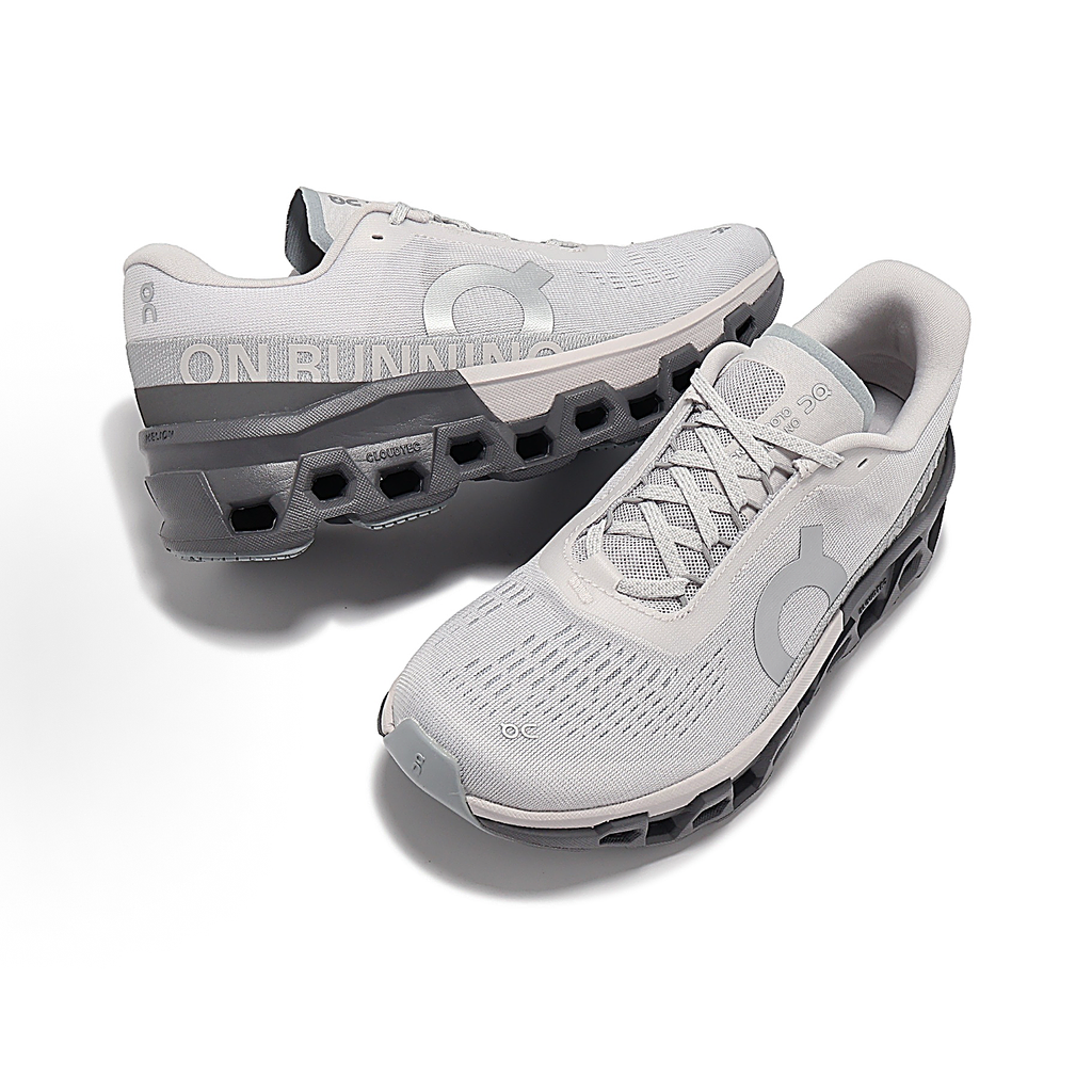 On Cloudmonster 2 Sneakers - Light Gray & Charcoal