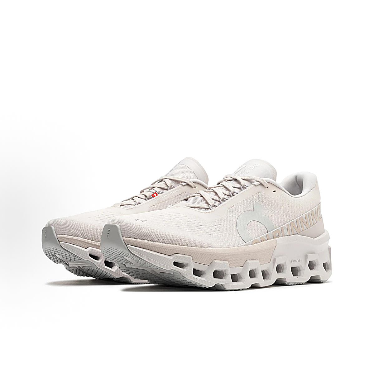 On Cloudmonster 2 Sneakers - Ivory & Light Beige