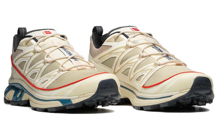 Salomon XT-6 Expanse Sneakers – Cream, Teal & Red