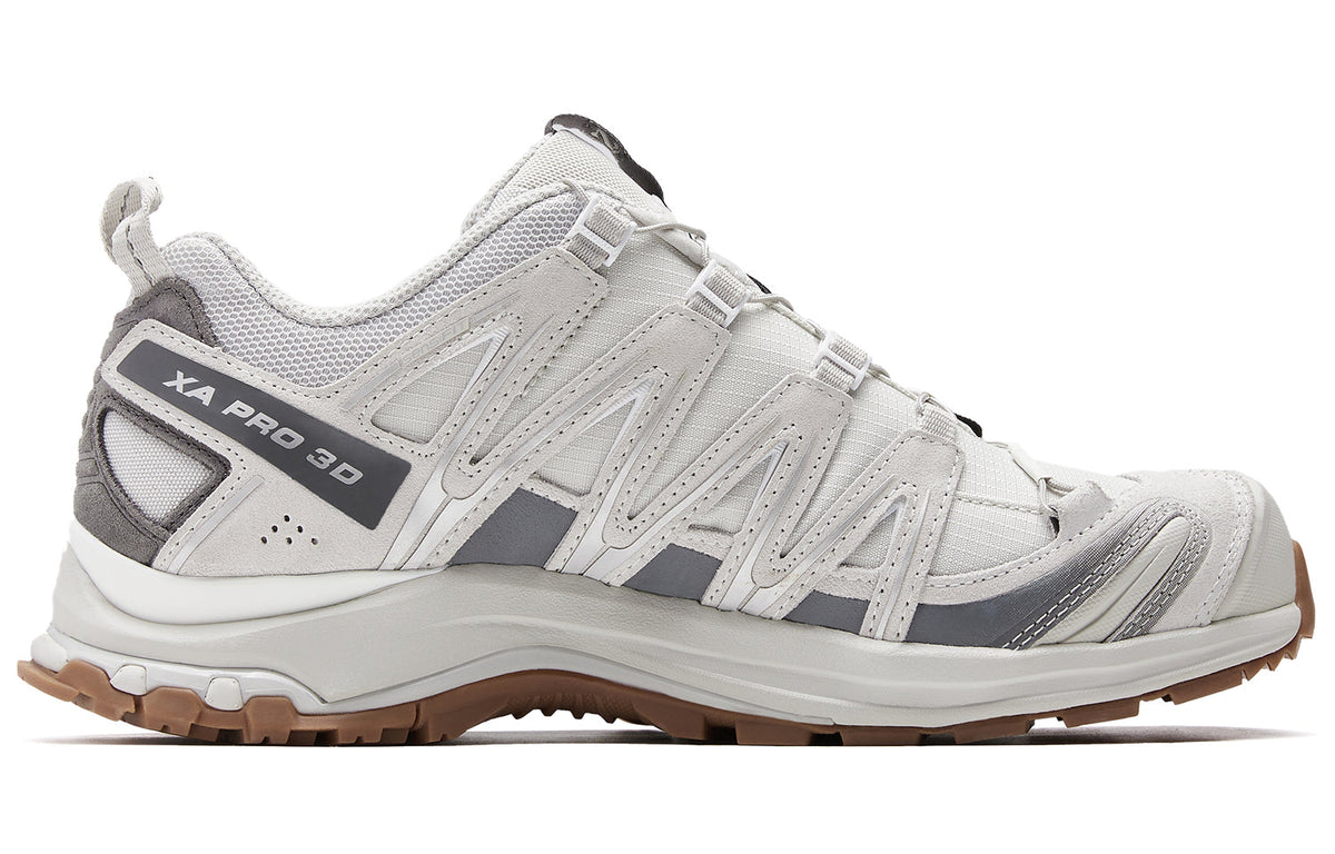 Salomon XA PRO 3D Suede Sneakers – Feather Grey & White