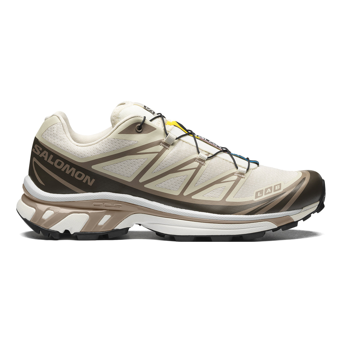 Salomon XT-6 Sneakers – Cream, Brown & Black