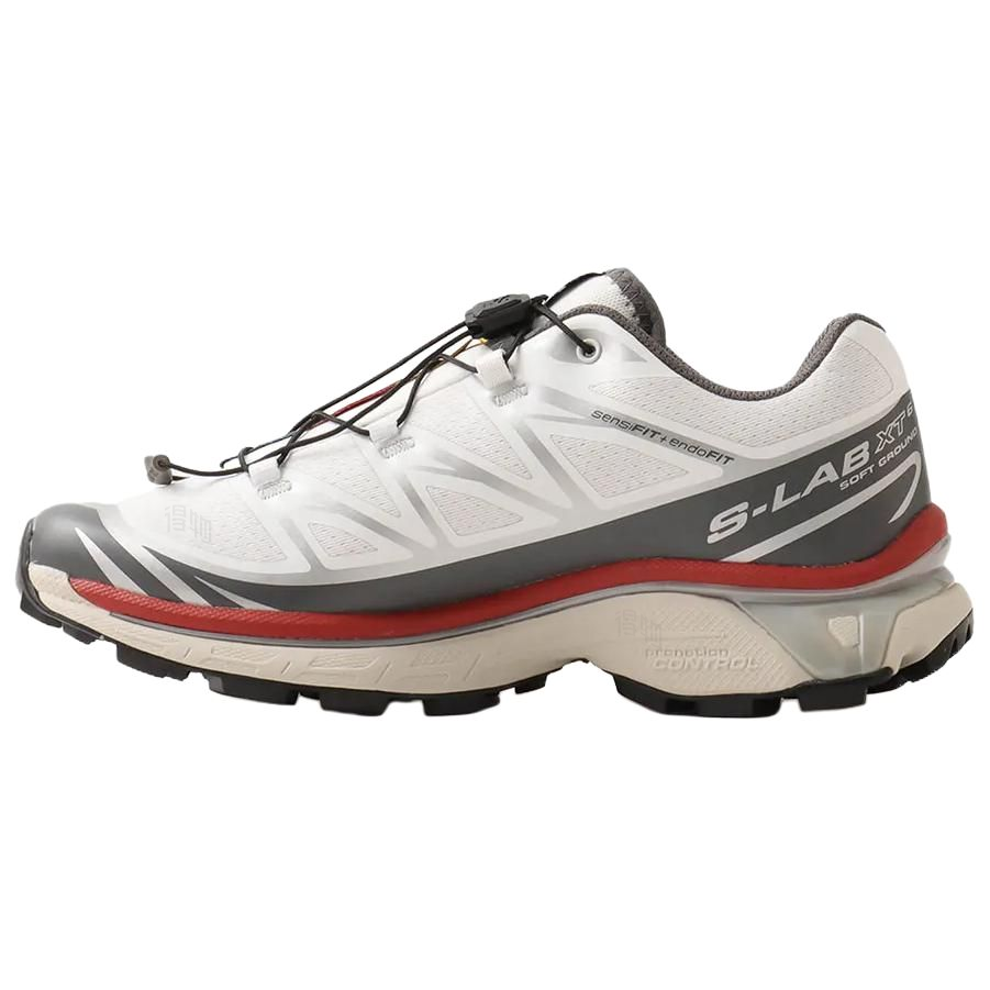 Salomon XT-6 Sneakers – White, Grey & Red