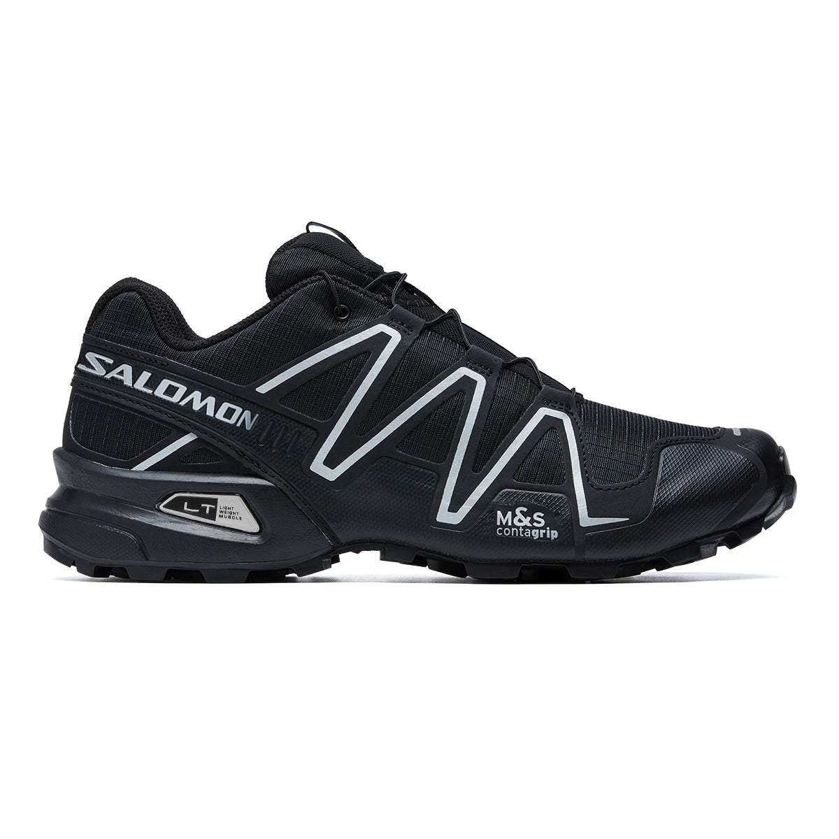 Salomon Speedcross 3 Unisex Sneakers – Black & Silver Grey