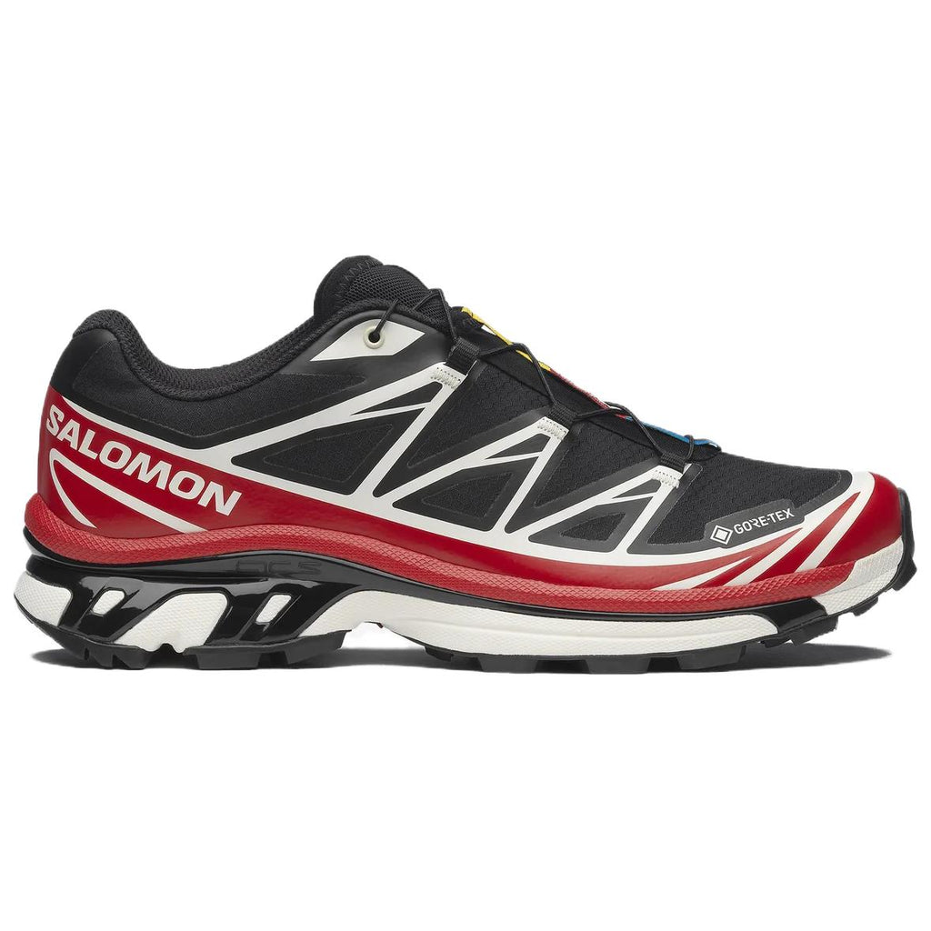Salomon XT-6 GTX Sneakers – Black, Red & White