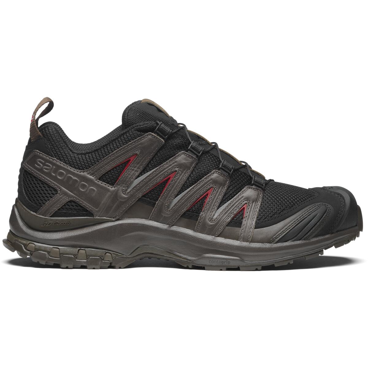 Salomon XA PRO 3D Unisex Sneakers – Black, Charcoal & Red