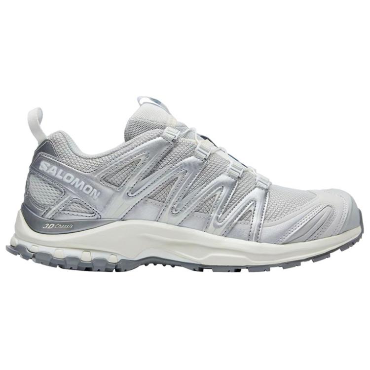Salomon XA PRO 3D Unisex Sneakers – Light Grey, Silver & Cream
