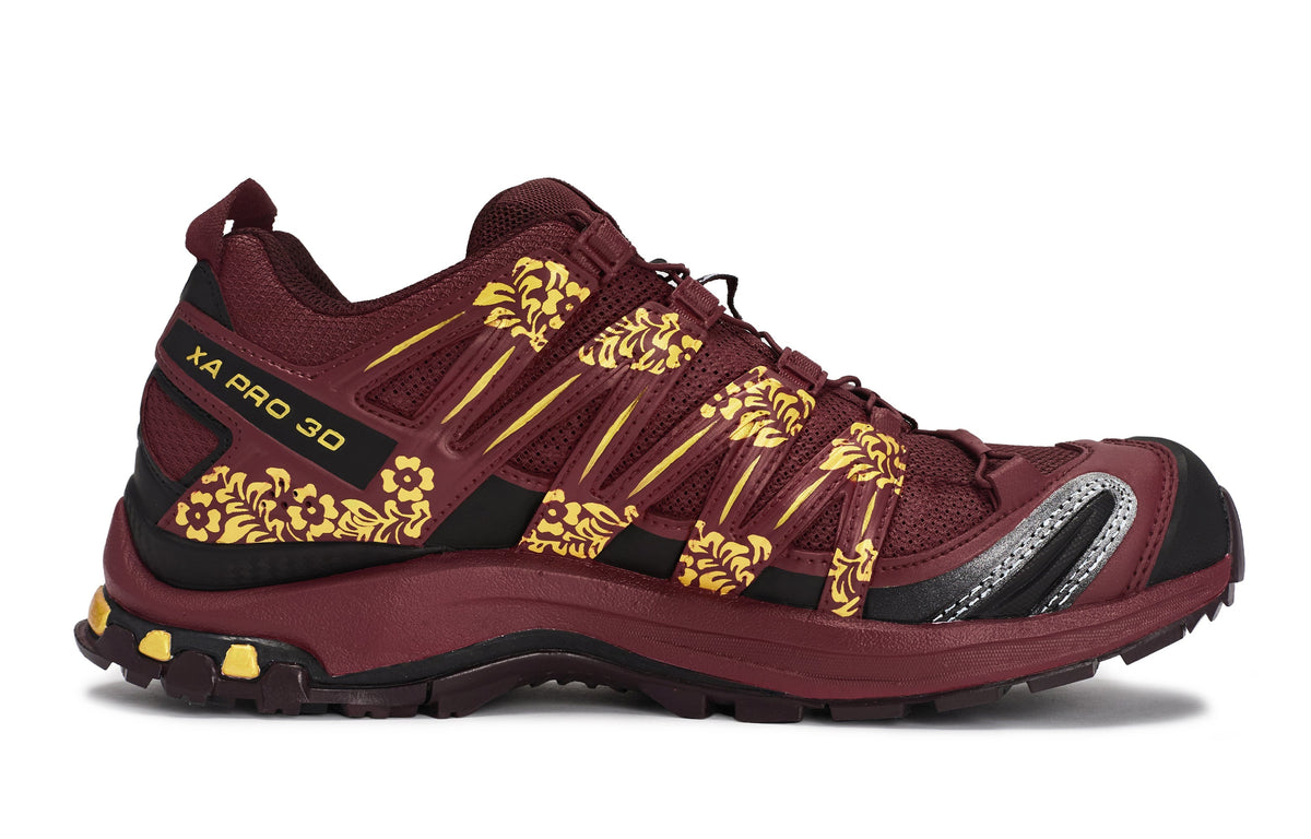 Salomon XA Pro 3D JiXi TangCao Sneakers – Burgundy & Gold