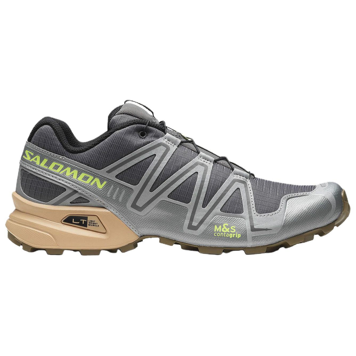 Salomon Speedcross 3 Grey / Beige / Lime Sneakers