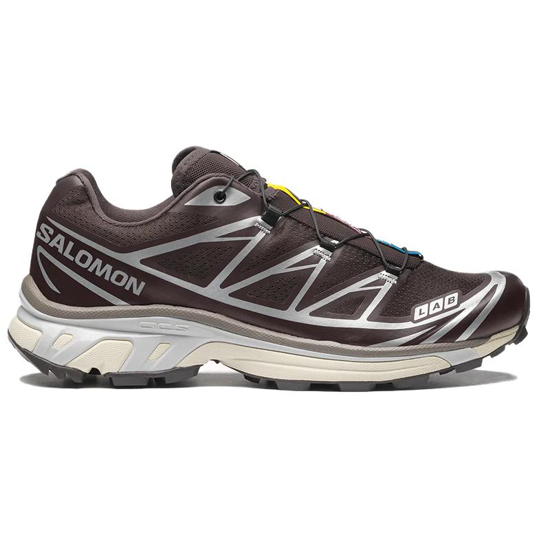 Salomon XT-6 Sneakers – Dark Brown & Silver