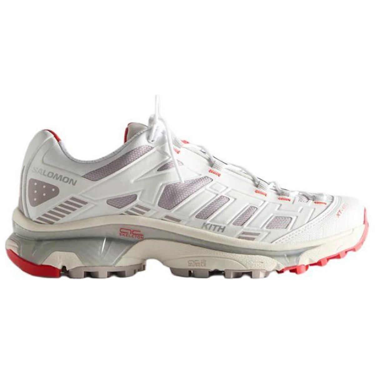 KITH × Salomon XT-4K Unisex Sneakers – White & Grey