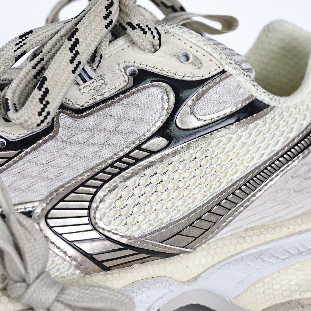 Balenciaga 3XL Sneakers – Beige & Silver