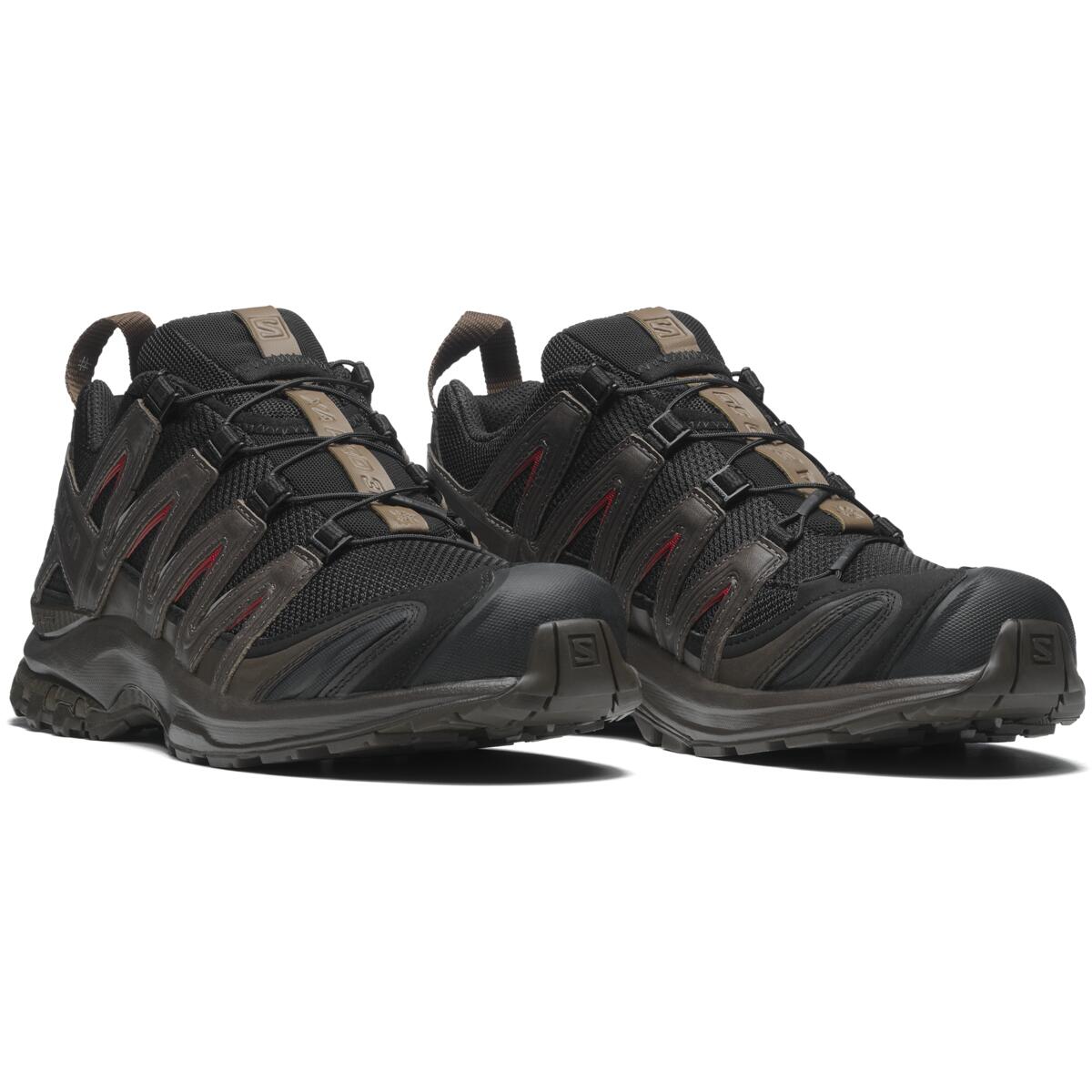 Salomon XA PRO 3D Unisex Sneakers – Black, Charcoal & Red