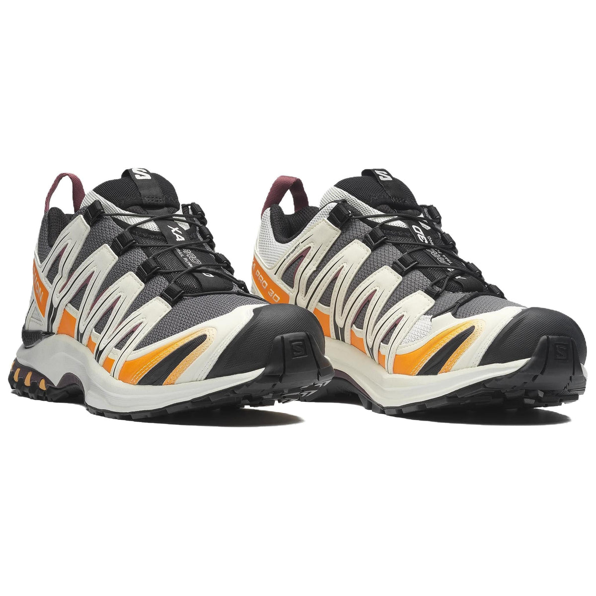 Salomon XA PRO 3D Unisex Sneakers – Charcoal, Cream & Orange