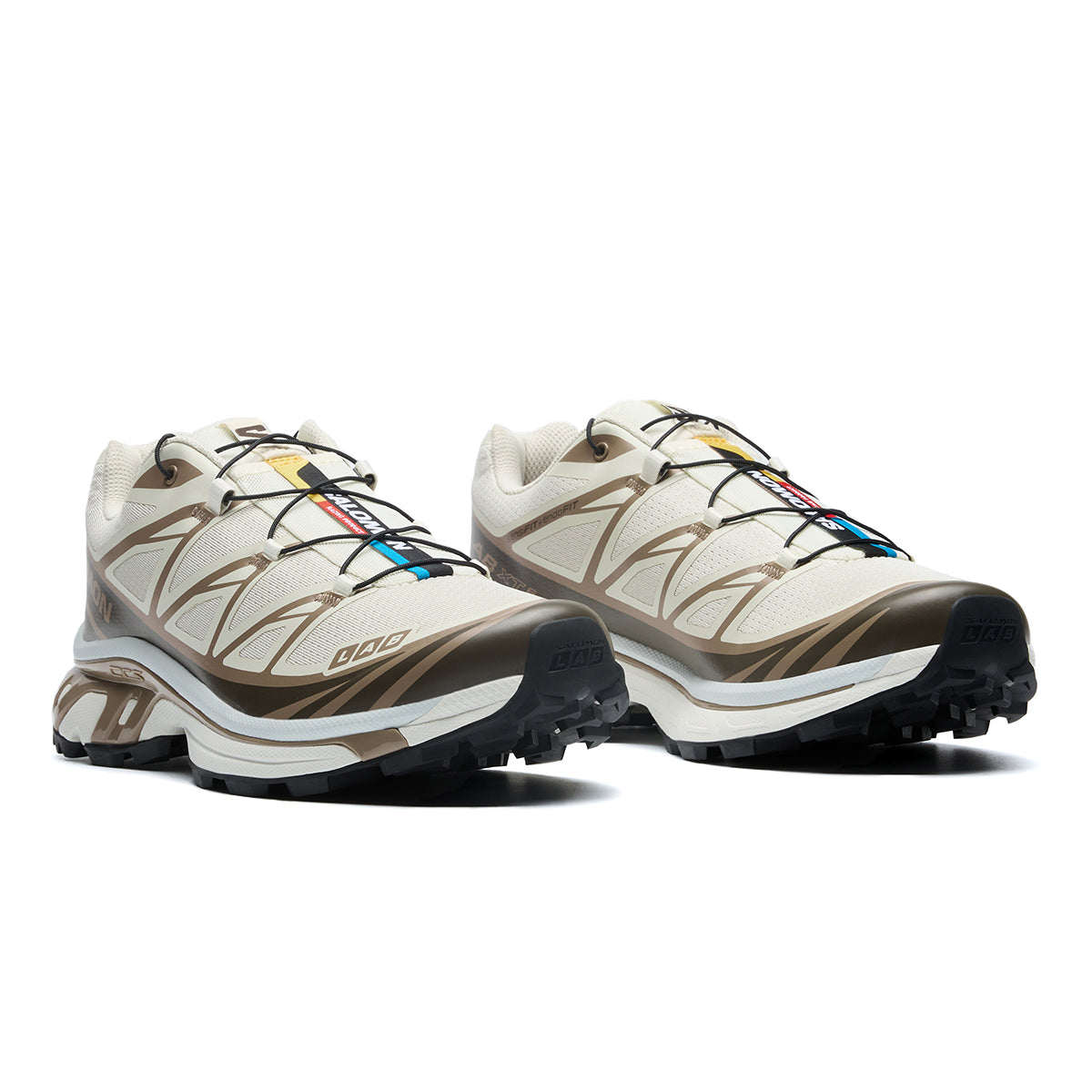 Salomon XT-6 Sneakers – Cream, Brown & Black