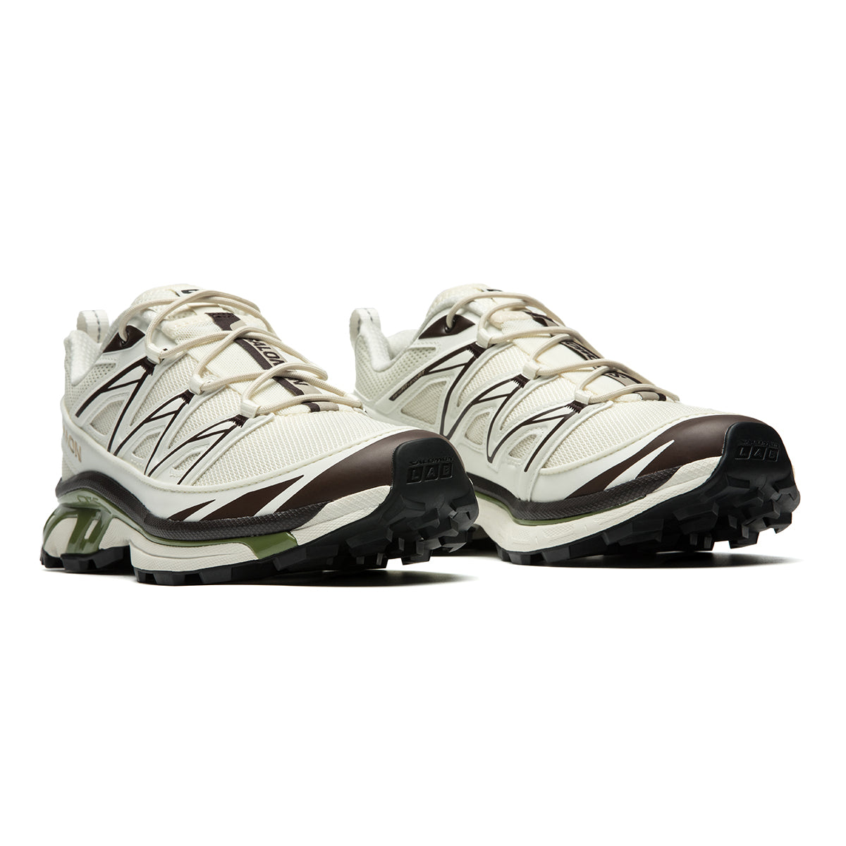 Salomon XT-6 Expanse Canvas Sneakers – Cream & Olive Green