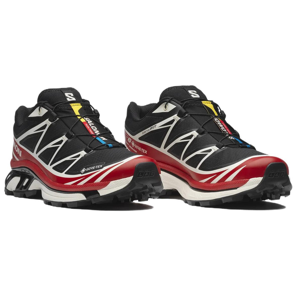 Salomon XT-6 GTX Sneakers – Black, Red & White