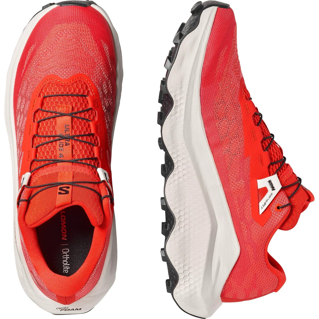 Salomon Ultra Glide 4 Unisex Sneakers – Red, Cream & Black