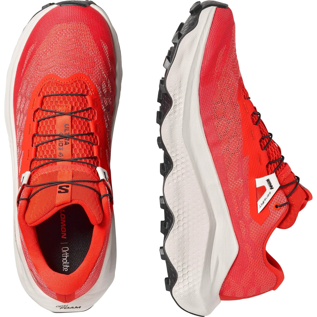 Salomon Ultra Glide 4 Unisex Sneakers – Red, Cream & Black