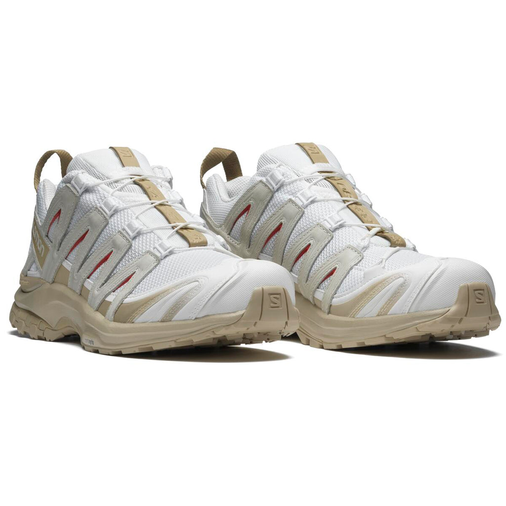 Salomon XA PRO 3D Unisex Sneakers – White, Beige & Red