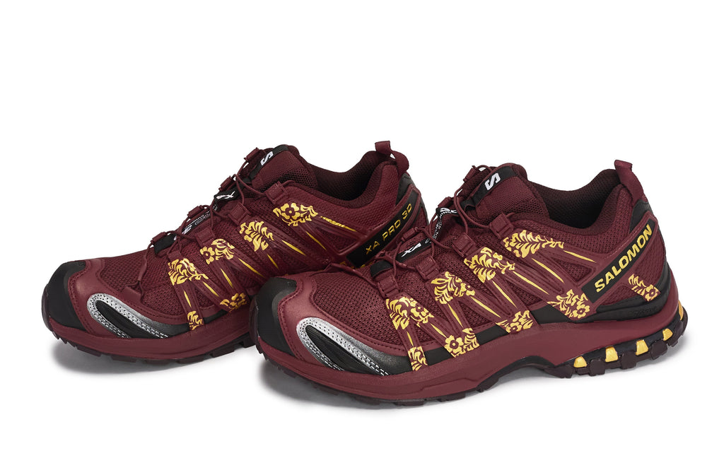 Salomon XA Pro 3D JiXi TangCao Sneakers – Burgundy & Gold