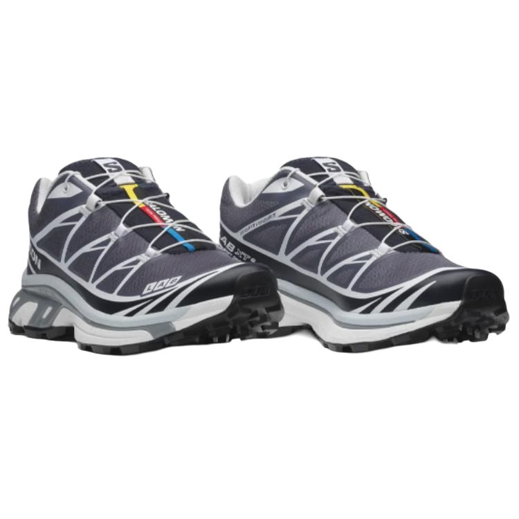 Salomon XT-6 Sneakers – Charcoal, White & Black