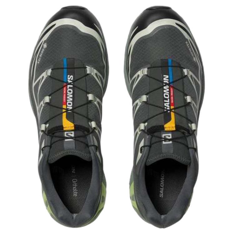 Salomon XT-6 GTX Sneakers – Grey, Black & Pale Lime