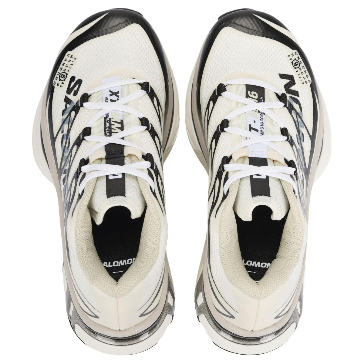 Salomon Cream / Black / Silver Low-Top Sneakers