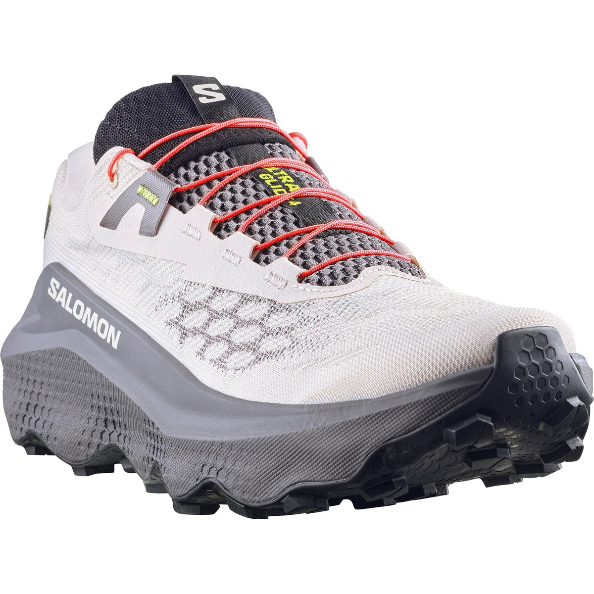 Salomon Ultra Glide 4 Unisex Sneakers – White, Charcoal & Coral