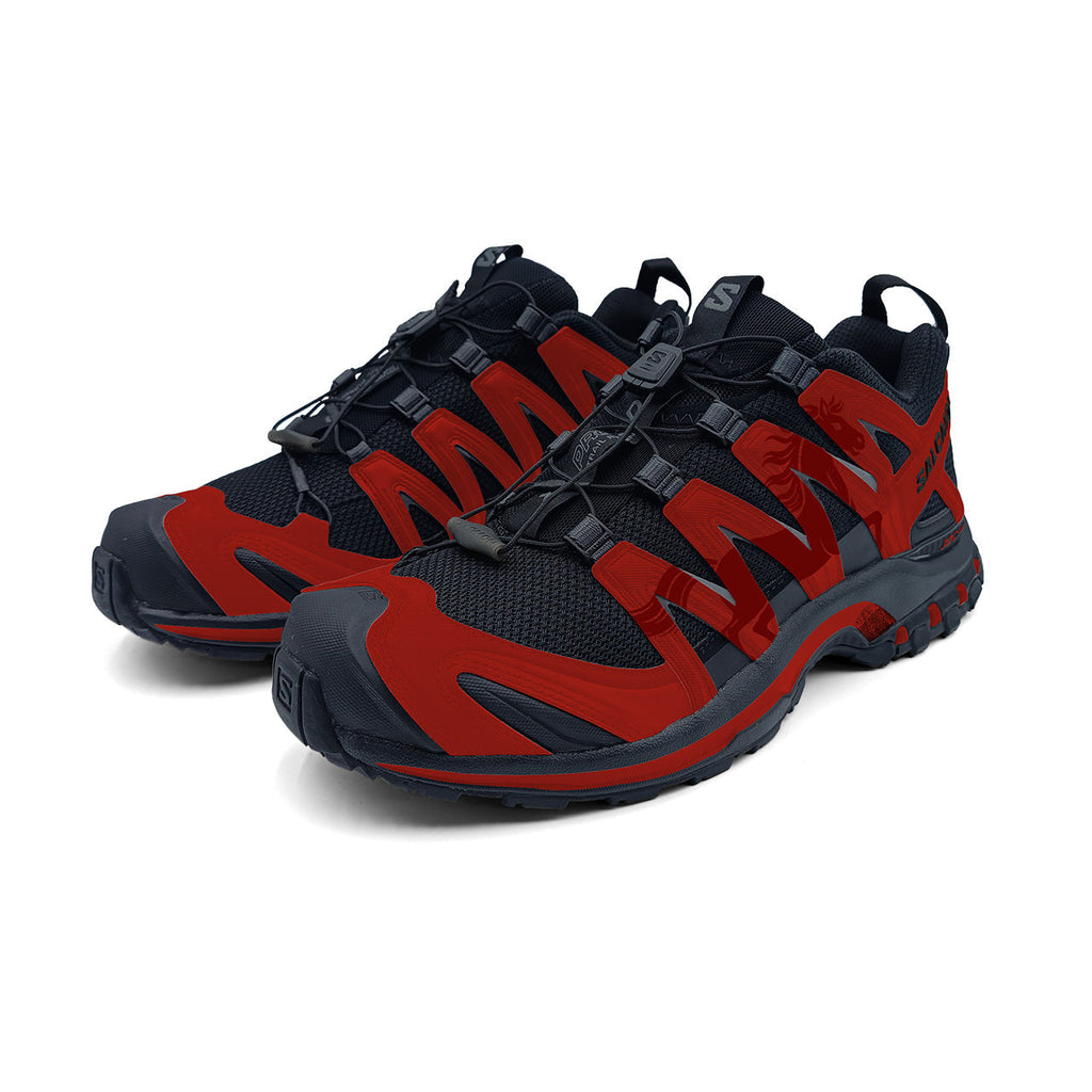 Salomon XA PRO 3D Unisex Sneakers – Red & Black